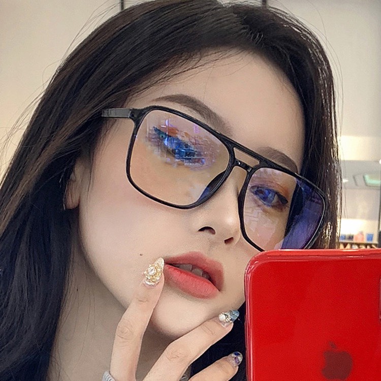 Kính không độ phong cách sang trọng Hàn Quốc đeo cực tôn mặt, phong cách và sành điệu