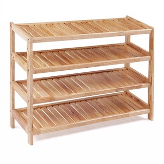 Kệ để giày dép 4 tầng rộng 80cm gỗ tự nhiên