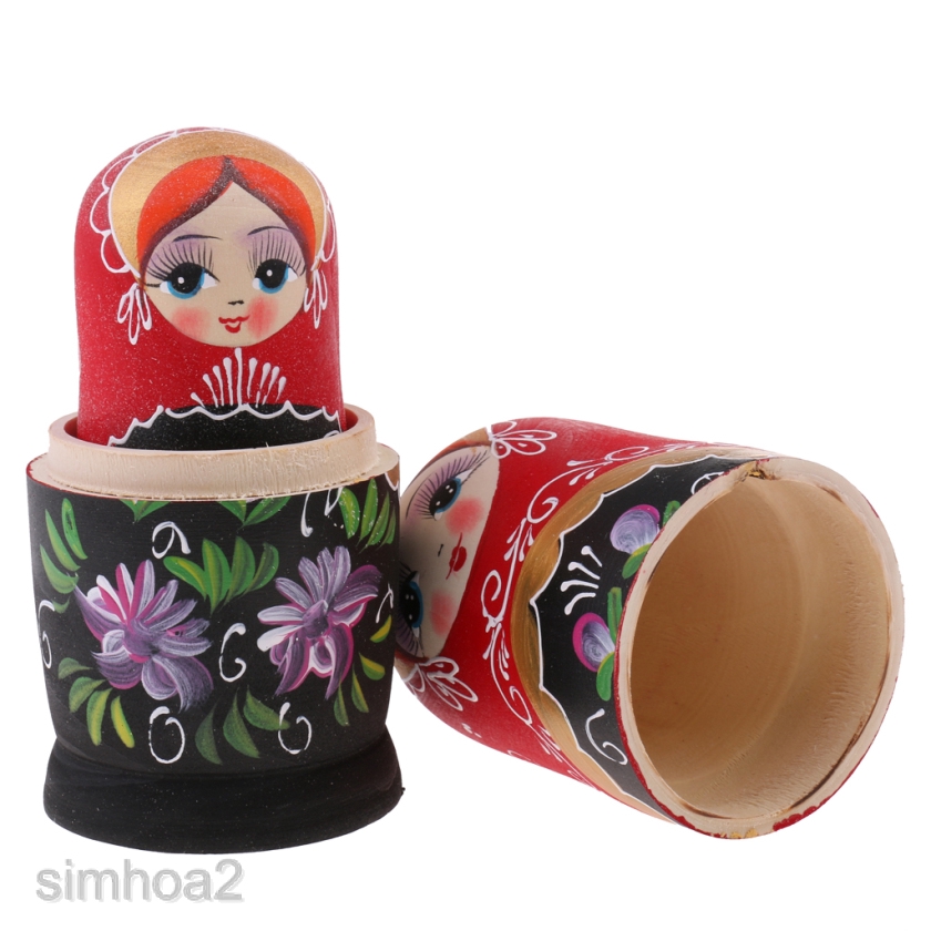 Bộ 5 Búp Bê Nga Matryoshka Bằng Gỗ # 1