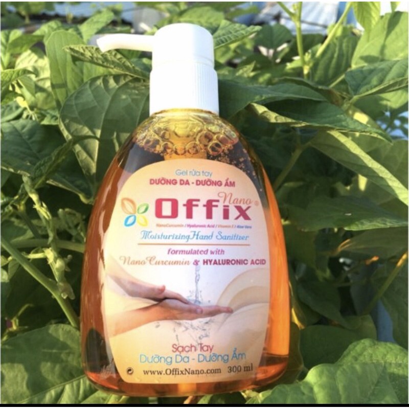 Gel rửa tay dưỡng da dưỡng ẩm Offix Nano 300ml