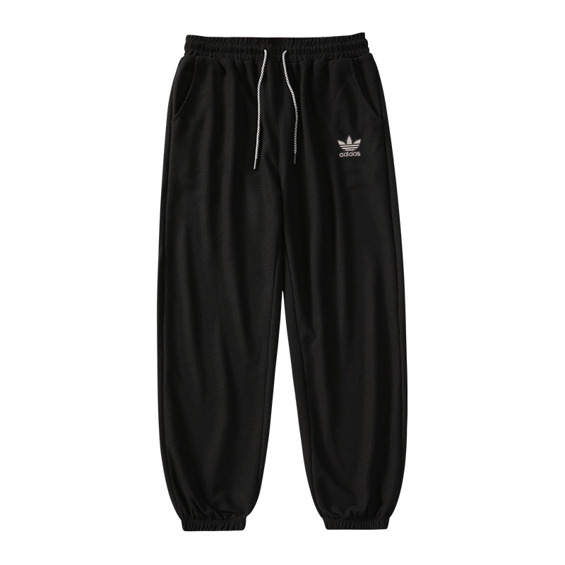 Quần Thể Thao Adidas Dệt Kim Ống Rộng Co Giãn Tốt Thêu Logo Cá Tính Cho Cặp Đôi