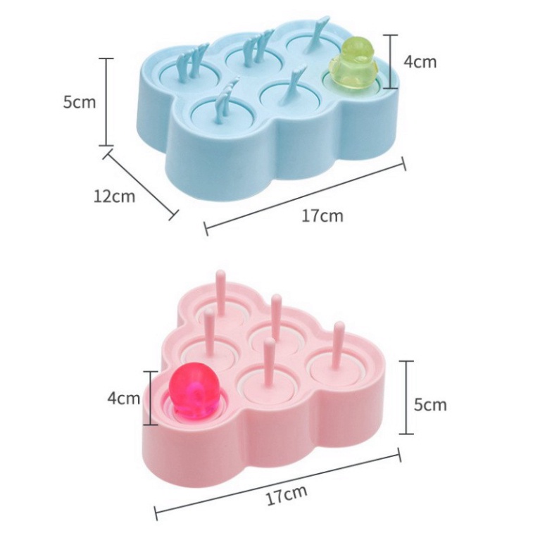 Khuôn làm kem silicon hình con vật dễ thương