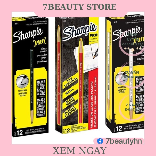 [5Cây]Chì Đá Sharpie Chuyên Dùng Trong Phun Xăm Và Trang Điểm