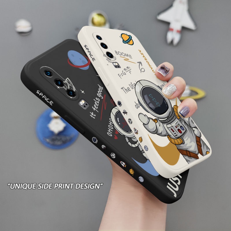 Ốp Điện Thoại Silicon Dẻo In Hình Phi Hành Gia Bảo Vệ Toàn Diện Cho Huawei P30 P20 Pro Lite 2019