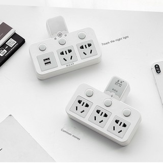 Phích cắm chống sét thông minh là ổ cắm có usb sạc điện thoại- đèn led ngủ công tắc riêng biệt