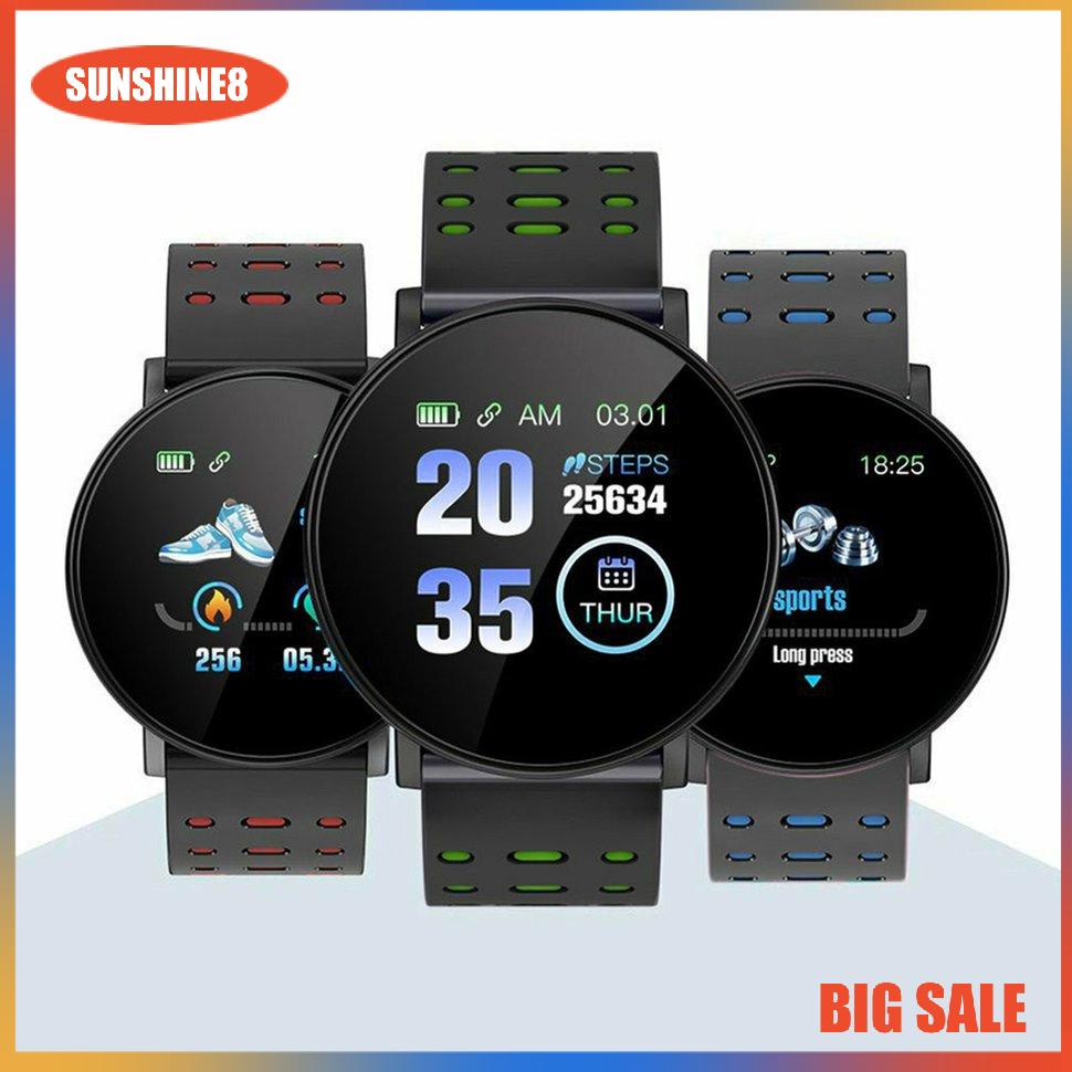 【SUN】Đồng hồ thông minh 119plus Smart Bracelet Theo dõi nhịp tim không dây Chống nước