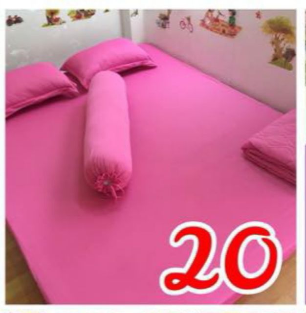 Bộ drap thun Hàn Quốc 1 màu 1m8x2m ( chat chọn mẫu)