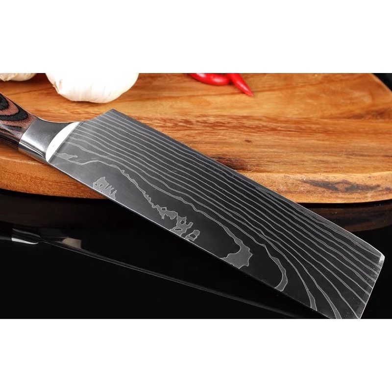 Dao Nhật Bản Nội địa bằng thép Không gỉ Vân Damascus siêu xịn