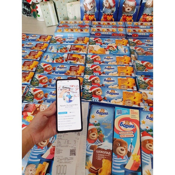 Bánh gấu Nga Barny phiên bản Noel