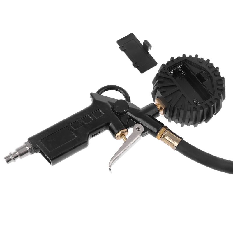 Máy Bơm Lốp Xe Hơi / Xe Tải Có Đồng Hồ Đo Áp Suất Không Khí 200 Psi