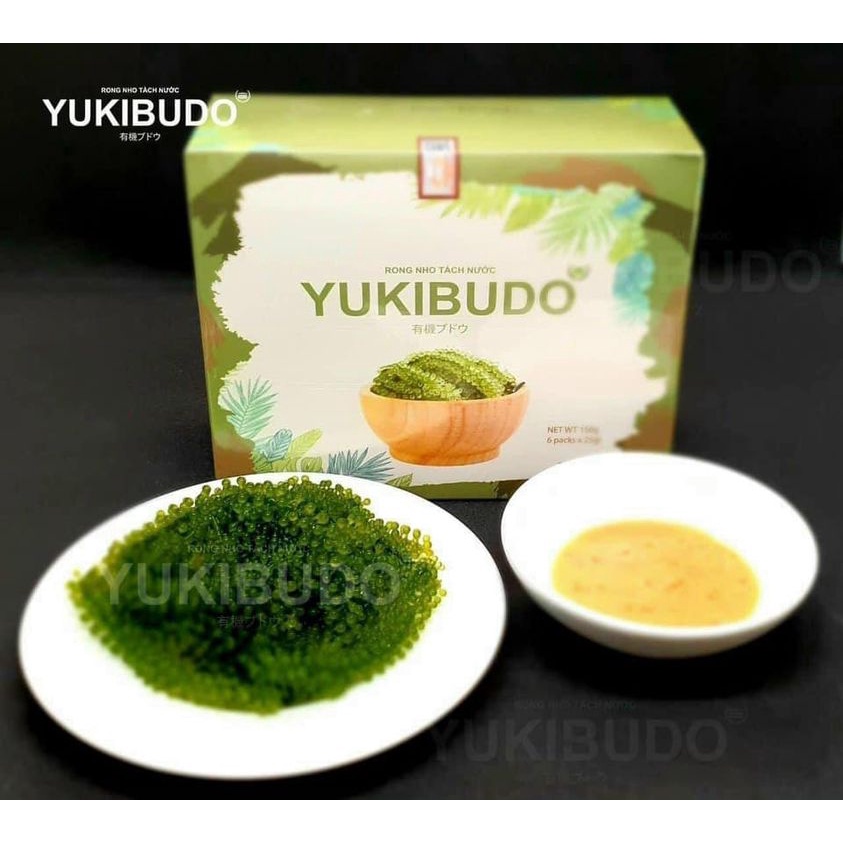 [Mới Nhất] Rong nho yukibudo chính hãng mới nhất tặng kèm sốt mè rang kewpie, dinh dưỡng, đẹp da, dáng xinh, eo thon
