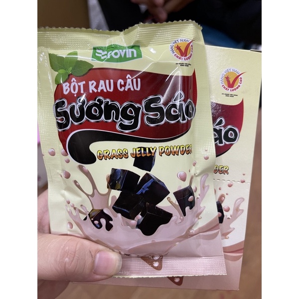 Bột sương sáo đen Hoàng Yến Erovin (bột trộn sẵn cả dầu chuối)