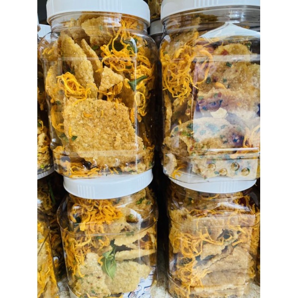 CƠM CHÁY LẮC KHÔ GÀ LÁ CHANH HŨ 500GR GIÒN ĐẬM VỊ - Lùn Con Food