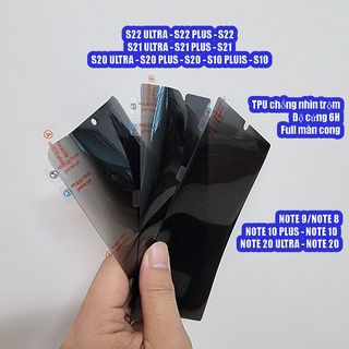 Dán dẻo full màn chống nhìn trộm samsung note 8/9 /note 10/ note 10 plus/ note 20/ note 20 ultra/ s10/ s10 plus/ s20/ s2
