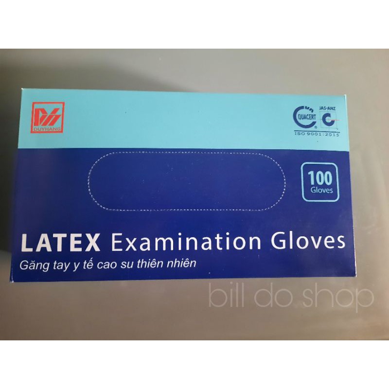 Găng tay cao su Y tế Latex duy hàng loại tốt - Hộp 100 cái có bột | BigBuy360 - bigbuy360.vn