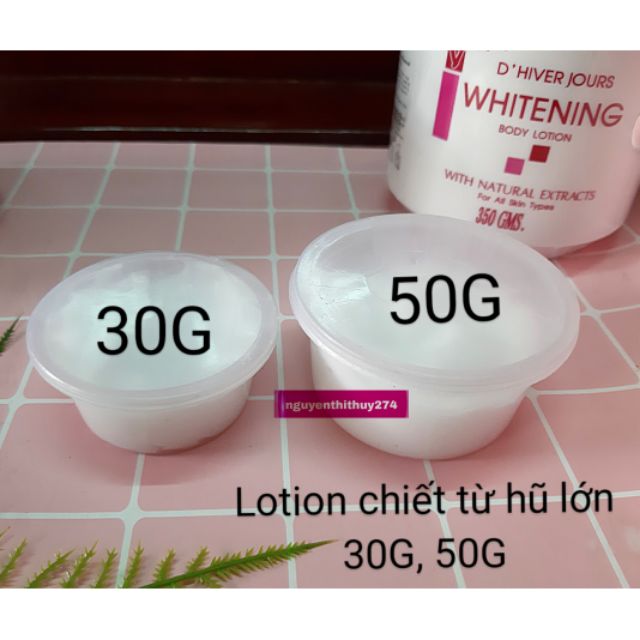 Lotion Chiết Từ Hũ Lớn 30G, 50G Nguyên Liệu Làm Slime