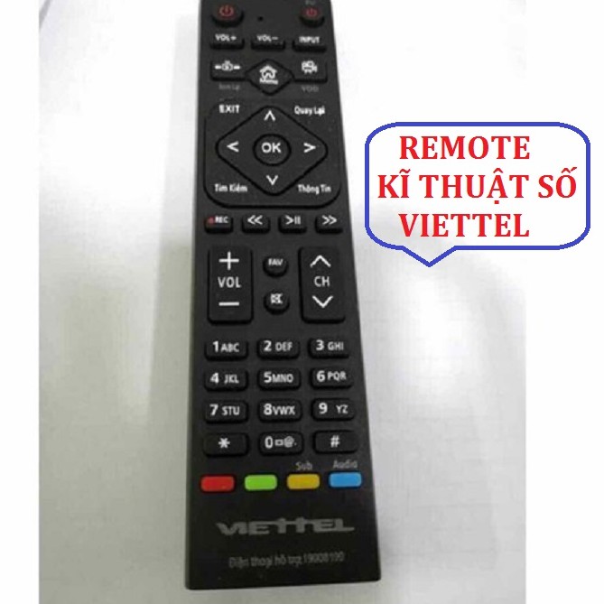 Điều khiển đầu thu truyền hình Viettel - điều khiện đầu thu truyền hình Viettel