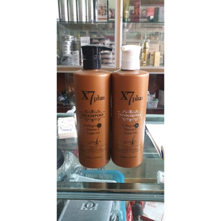 Cặp Dầu Gội Xả Hoàn Hình Collagen X7 Plus 800ml x 2 , Phục Hồi Tóc Hư Tổn , Tóc Gãy Nát Do Uốn Nhuộm Làm Hóa Chất Nhiều