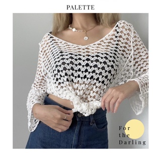 Áo móc trắng Whity Crochet Top A011