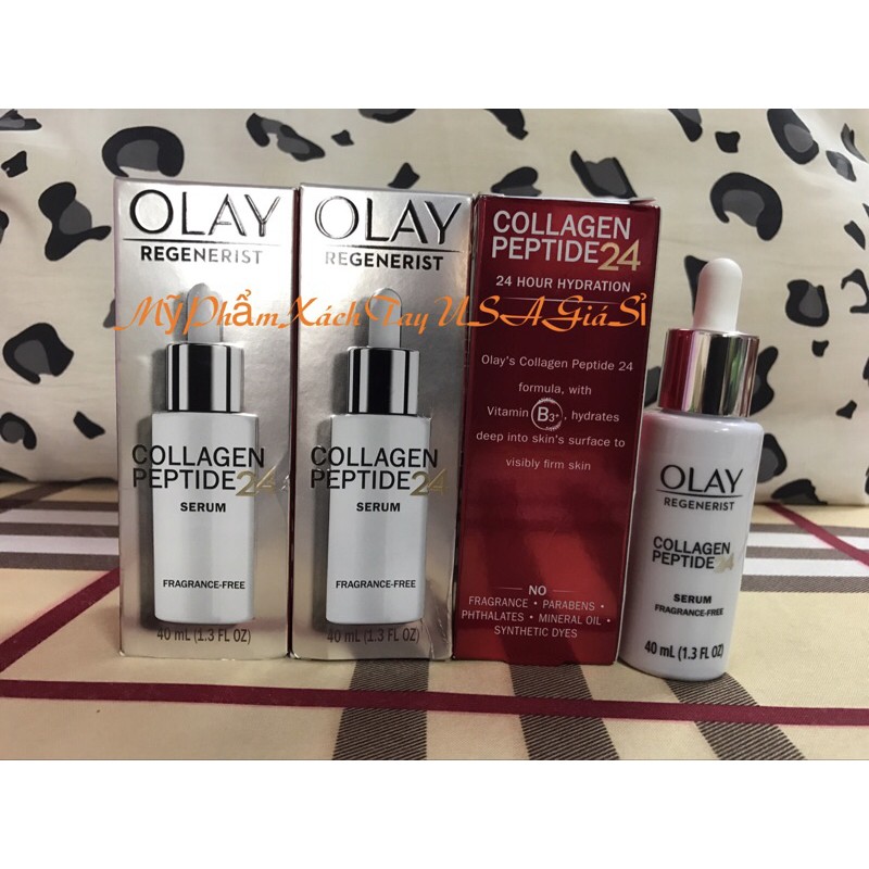 [Hàng Mỹ]Tinh Chất Tái Tạo Da Olay Collagen Peptide 24 Serum 40ml