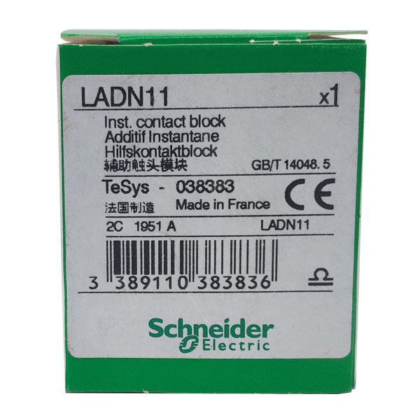 [CHÍNH HÃNG] LADN11 Khối tiếp điểm phụ 1NO 1NC (thường mở + thường đóng) Schneider