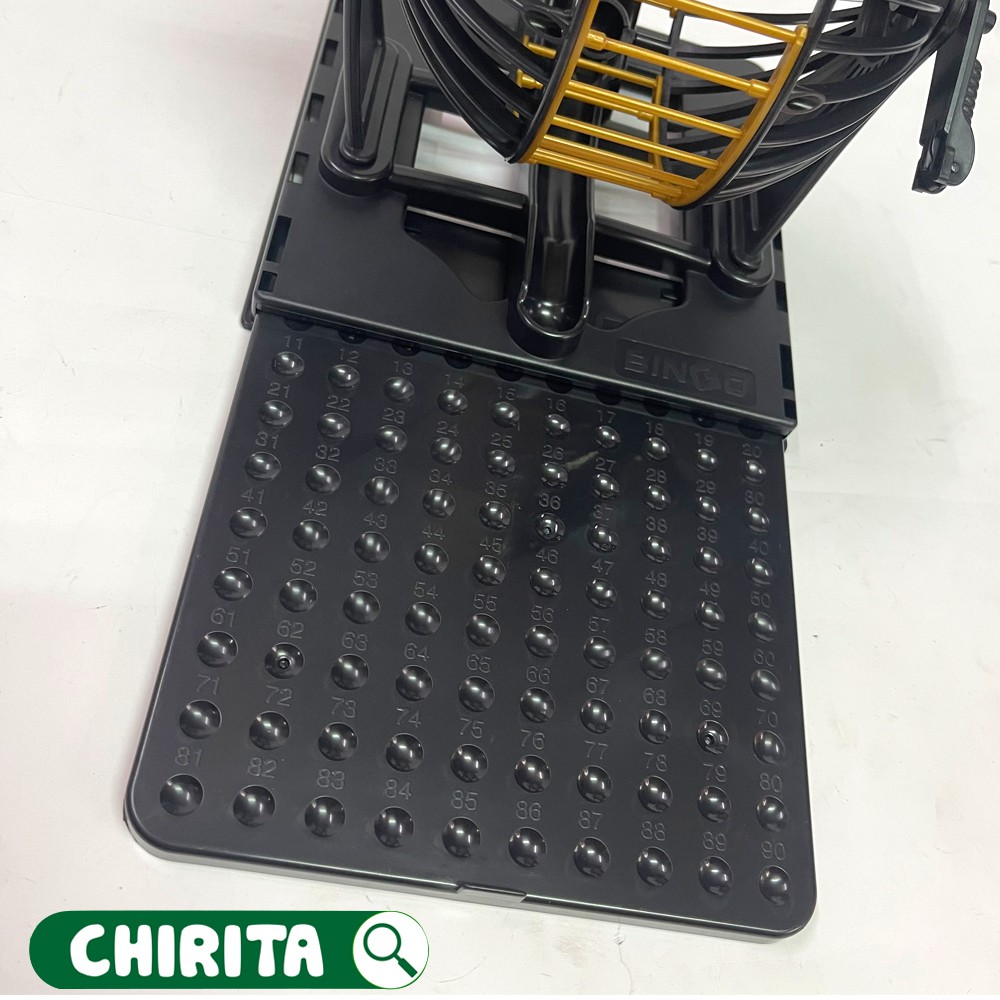 Lồng Quay Lô Tô BINGO 90 Số  72 TỜ DÒ - Bộ Trò Chơi Bingo, Xổ Số - Đồ Chơi Trẻ Em CHIRITA