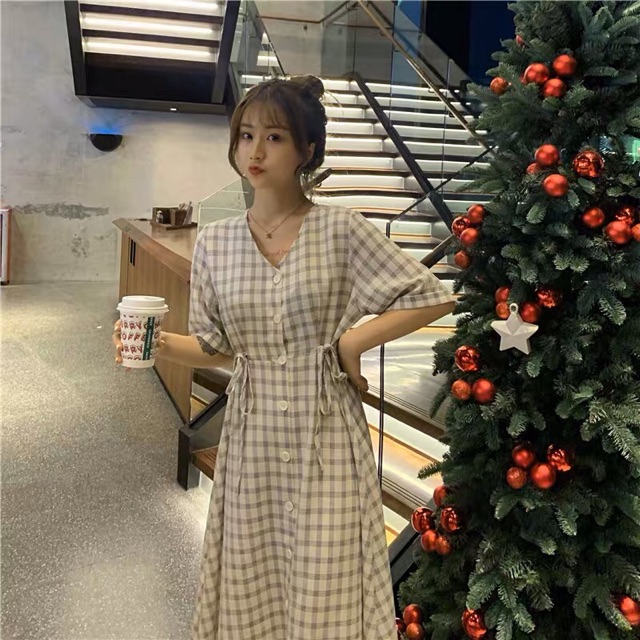 {order bigsize,40-100kg}Váy tay lỡ bươc nơ tiểu thư sang chảnh xinh | BigBuy360 - bigbuy360.vn