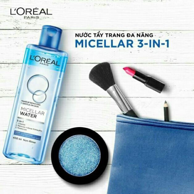 Nước tẩy trang dưỡng ẩm L'Oreal Paris 3-in-1 Micellar Water