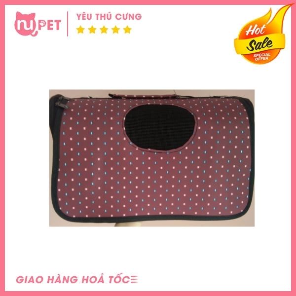 Túi vận chuyển hoạ tiết cho chó mèo 3 size S M L