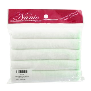 Combo 20 khăn sữa gạc cao cấp 2 lớp (25x28cm) (4 gói)