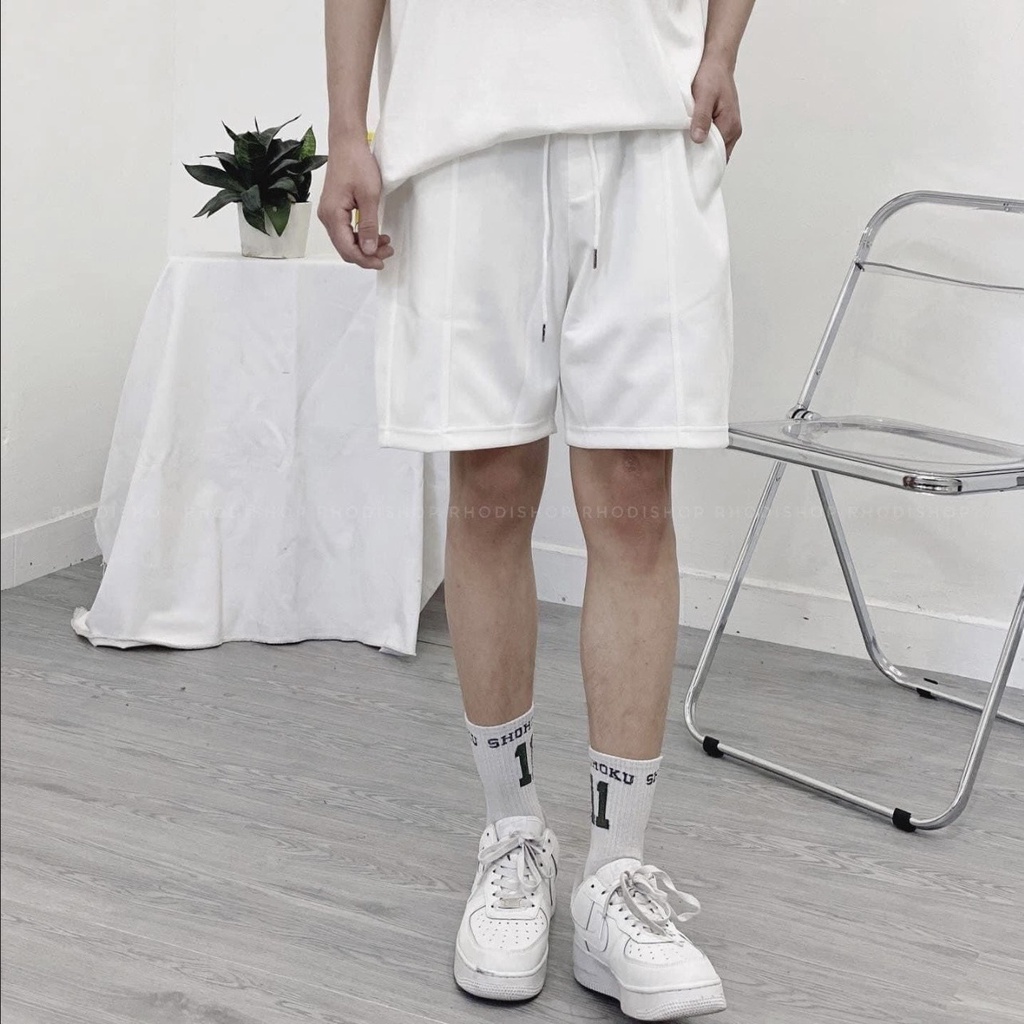 Quần Short unisex nam nữ chất cotton cao cấp, phong cách thể thao, mặc thoáng mát, co dãn 4 chiều, quần đùi nam nữ, basi