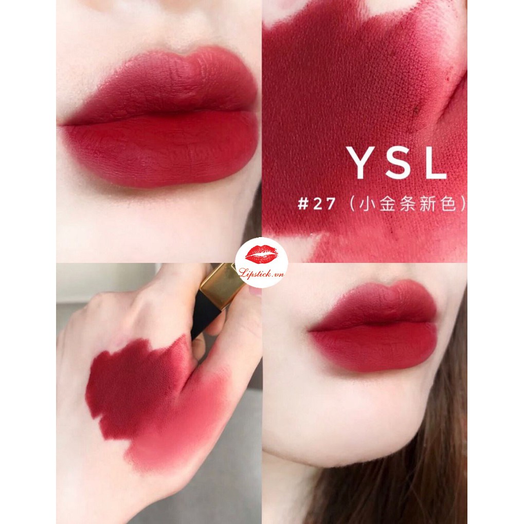 Son YSL Rouge Pur Couture The Slim, YSL Rouge Volupte Shine Full Size Hàng Chính Hãng