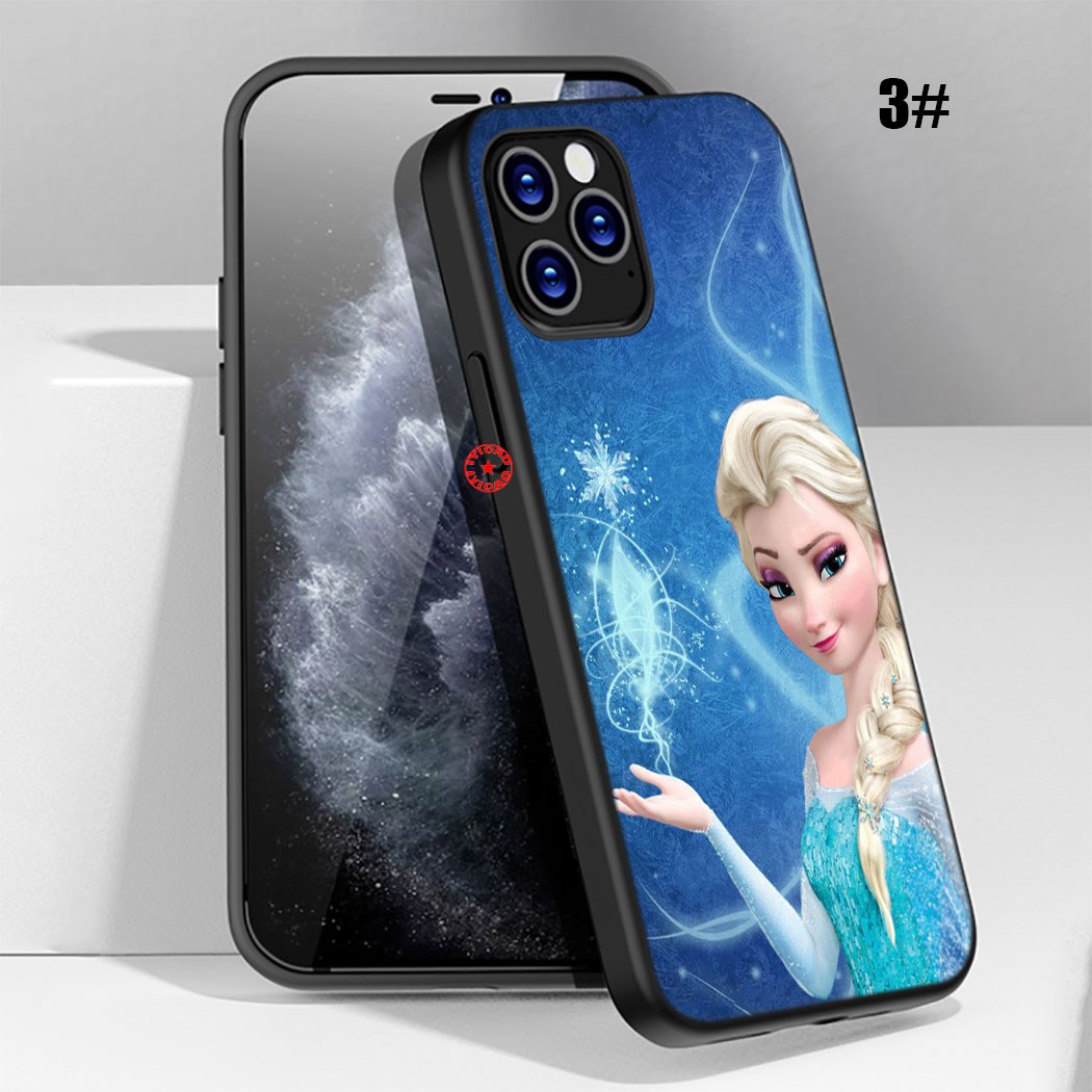 iPhone 11 12 Pro Max Mini SE Soft Silicone Phone Cover 79SA Frozen Elsa