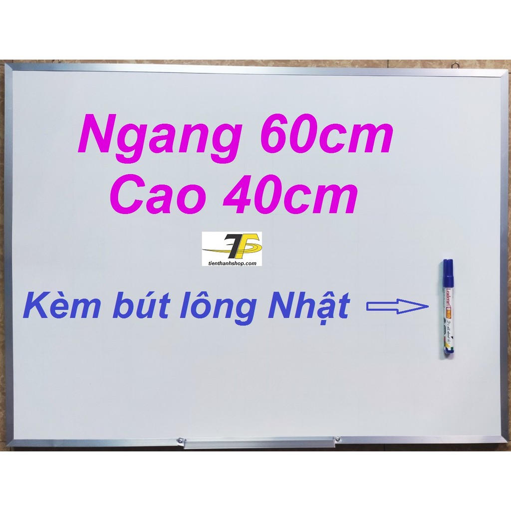 Bảng mica trắng viết bút lông 40 x 60cm + Tặng 1 bút lông