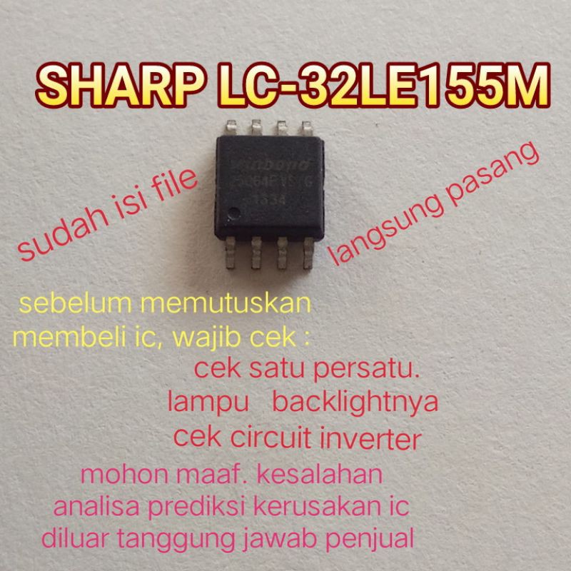 Thẻ Nhớ Sharp Lc-32le155m Led Tv Ic Eprom