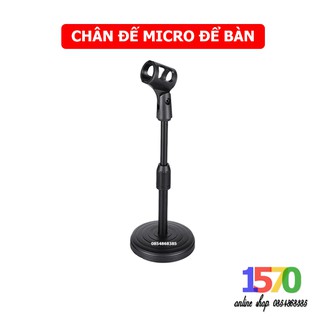 Chân đế micro để bàn, để bục phát biểu - Điều chỉnh cao 35cm thấp 19cm - micro cổ xoay 360 độ