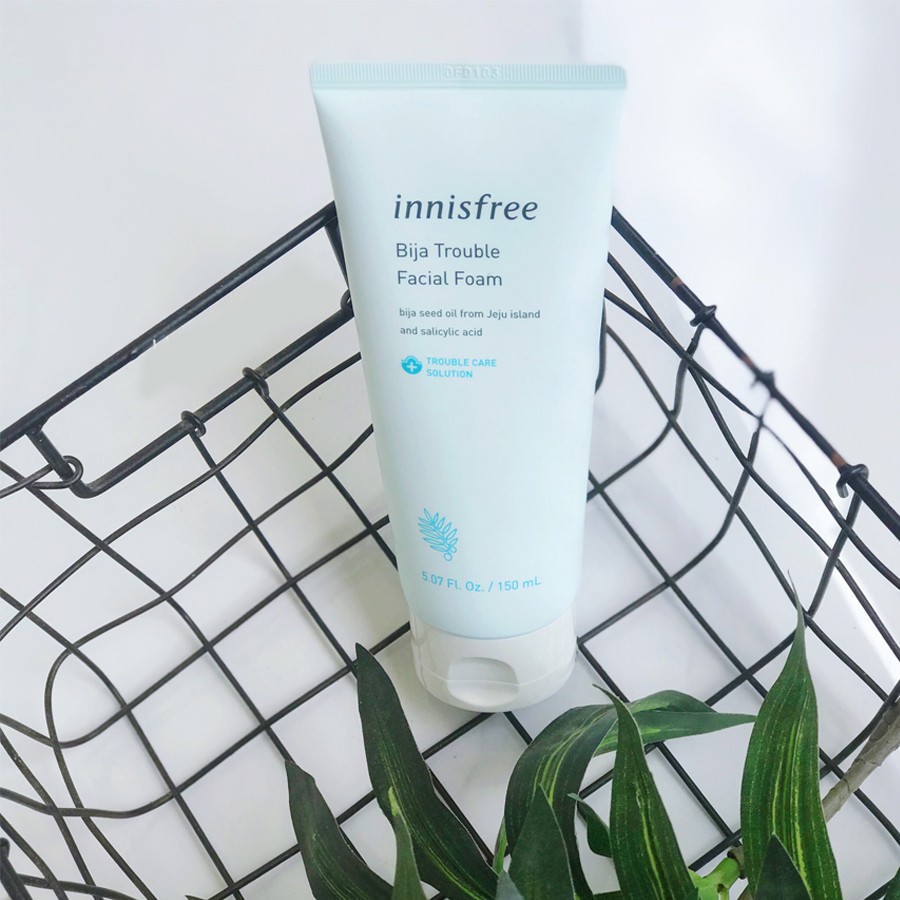 Sữa Rửa Mặt Ngừa Mụn Khẩn Cấp Innisfree Jeju Bija Trouble Facial Foam 150ml