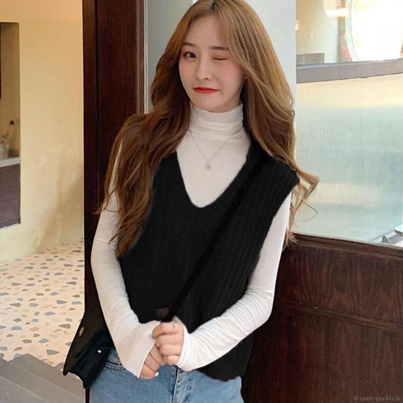 Áo Khoác Dệt Kim Sát Nách Phối Ren Thời Trang Mùa Thu Hàn Quốc Cho Nữ | BigBuy360 - bigbuy360.vn