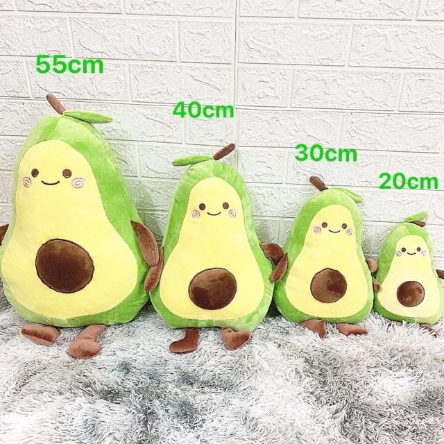 Gấu bông trái bơ tròn nhỏ giá rẻ cho bé xinh cute size 25cm - 35cm - 50cm Gấu Xinh - G12