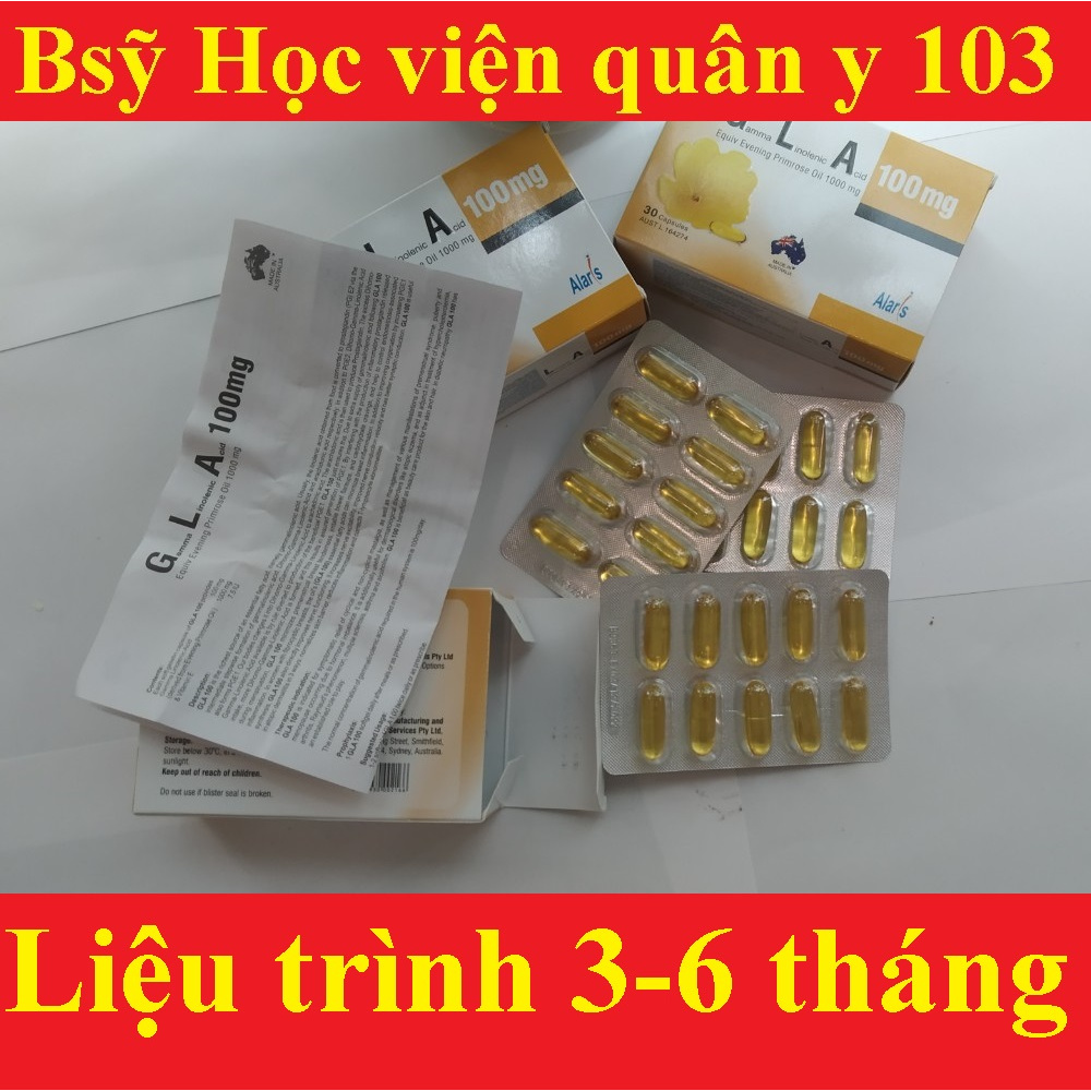 [CHÍNH HÃNG] Tinh dầu hoa anh thảo GLA 100mg -Cân bằng nội nội tiết tố nữ, hàng chính hãng của Úc [Gamma Linolenic Acid]