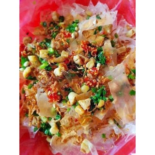 Bánh tráng phơi Sương ( Muối + sate + hành phi + mở hành + tốp mỡ