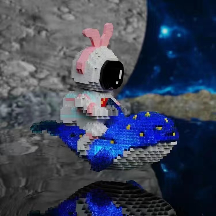 ❤️  100% ️ ️Hàng SN SÀNG❤️Khối Đồ Chơi Lắp Ráp Hình Đàn Ghita / Phi Hành Gia / Chú Người 3D Sáng Tạo đồ chơi trẻ em quà đồ chơi cho bé trai