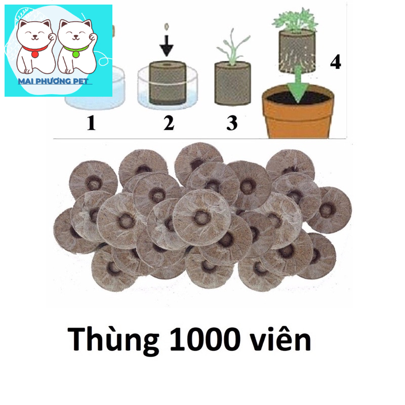 1 viên nén xơ dừa kích thích tăng trưởng cho cây trồng đặc biệt trong nông nghiệp