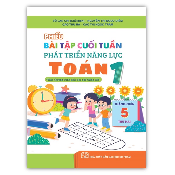 Sách - Combo Phiếu bài tập cuối tuần phát triển năng lực Toán + Tiếng Việt 1 ( Kết Nối )