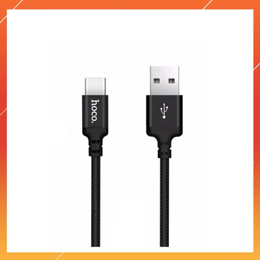 Cáp sạc Samsung dài 1m chất liệu dù chống gẫy gập, chính hãng Hoco X14 Micro USB dành cho Android