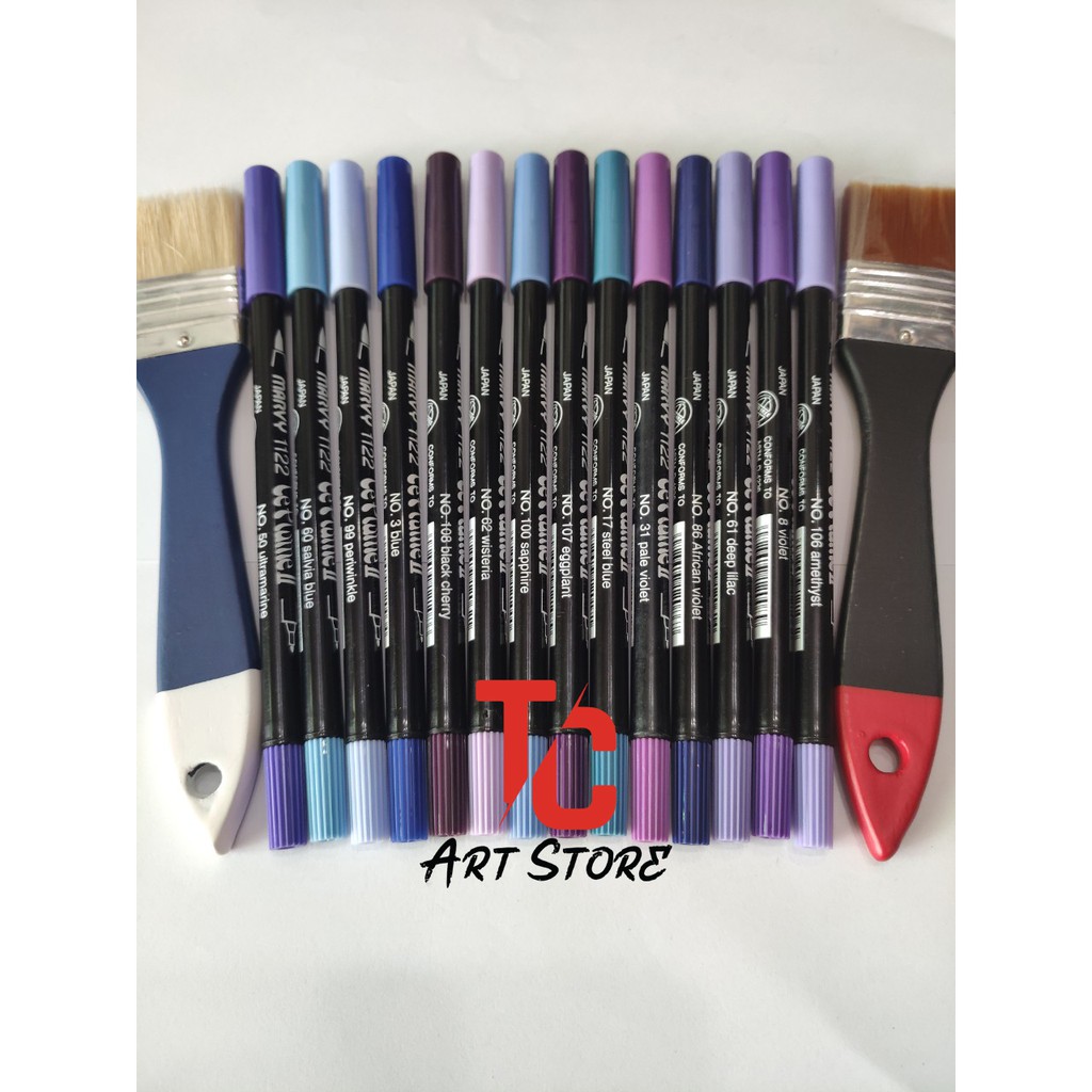 [TC Art Store] (BẢNG 2) Bút Brush Marker Marvy Uchida Le Plume II MÀU SỐ 20-39