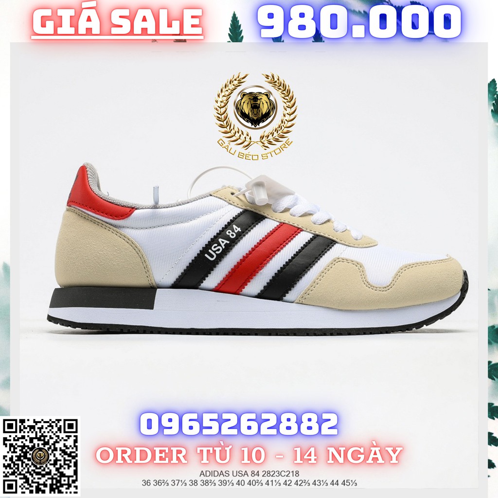 Order 2-3 Tuần + Freeship Giày Outlet Store Sneaker _ADIDAS USA 84 MSP:  ➡️ gaubeostore.shop