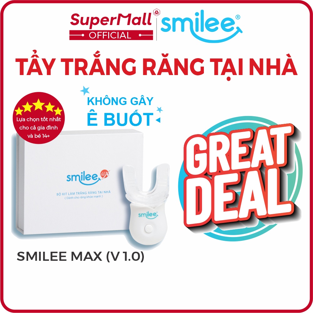Smilee - Bộ kít làm trắng răng cao cấp được nhập khẩu trực tiếp từ Hoa kỳ