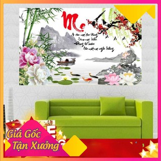 Tranh đính đá Chữ Mẹ