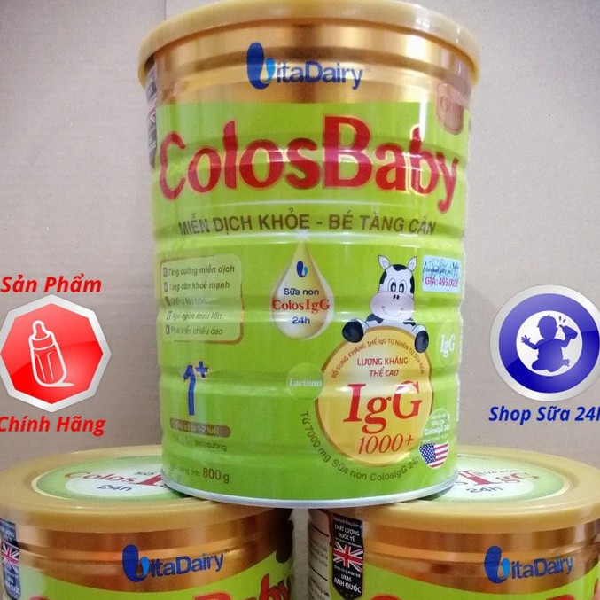 Sữa bột Colosbaby Gold IgG1000 1+ lon 800g